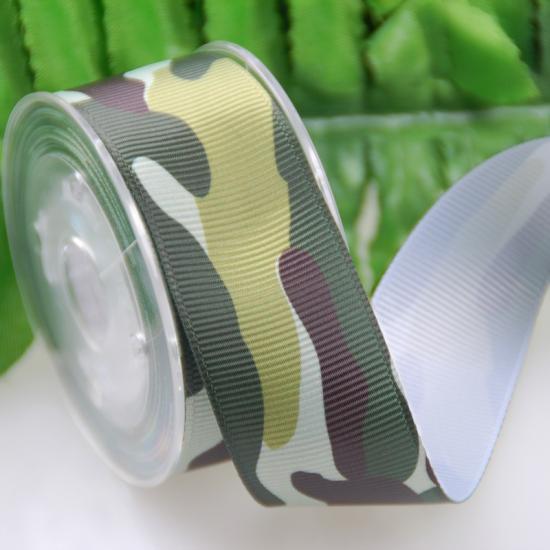 camouflage grosgrain ribbon